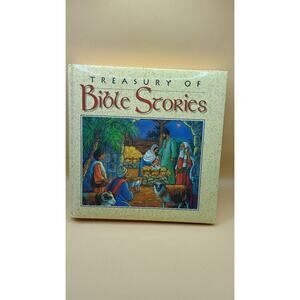 Treasury Of Bible Stories (1997,HC) Childrens Kids Christian Hardcover Book